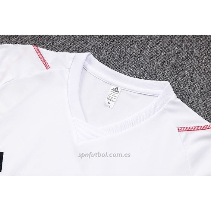 Chandal del Flamengo Manga Corta 2023-2024 Blanco - Pantalon Corto